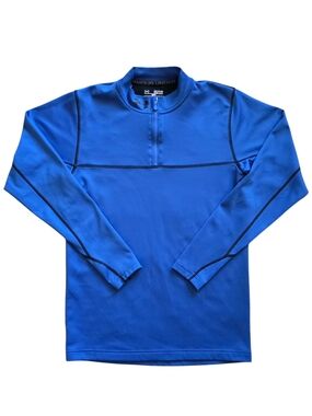 Under Armour Small Fitted Blue Cold Gear Quarter Zip Pullover